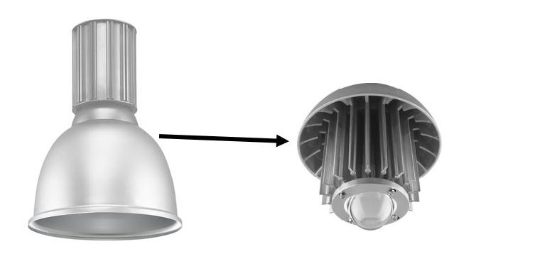 E3 LED heat sink