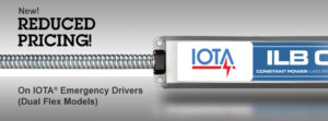 New decreased pricing on IOTA ILB Emergency Drivers with dual flex